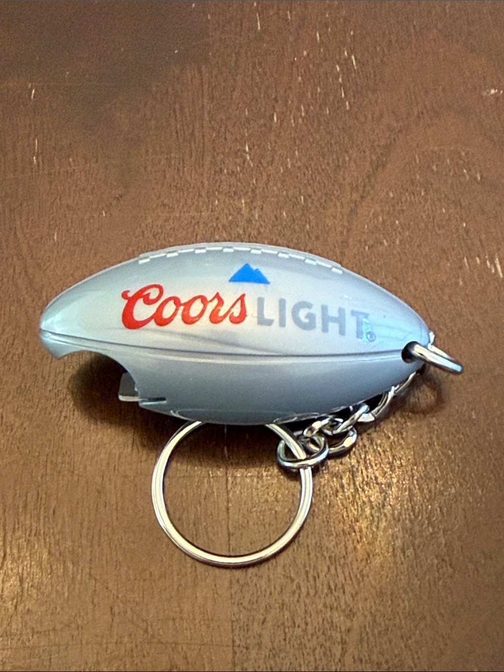 Coors Light Football Keychain Bottle Opener
